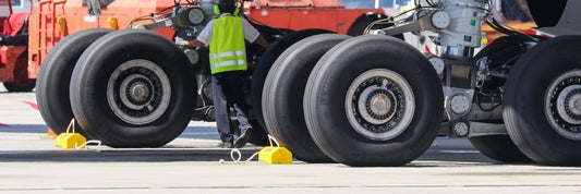 Lightweight aircraft wheel chocks for ground handling operations