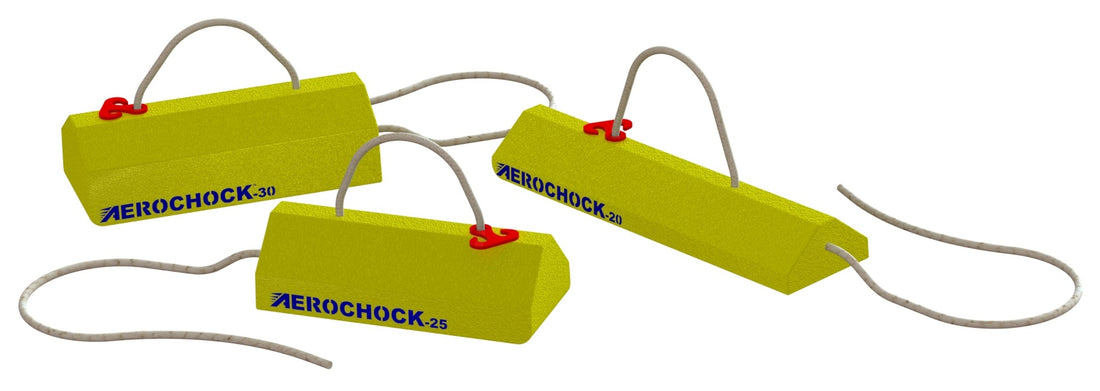 What are aviation wheel chocks?