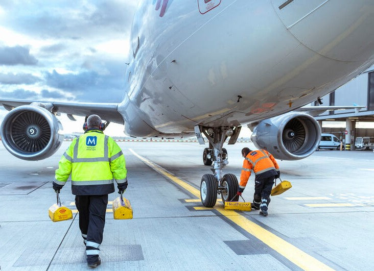 Aircraft wheel chocks with tracking | light weight | Aerochock™
